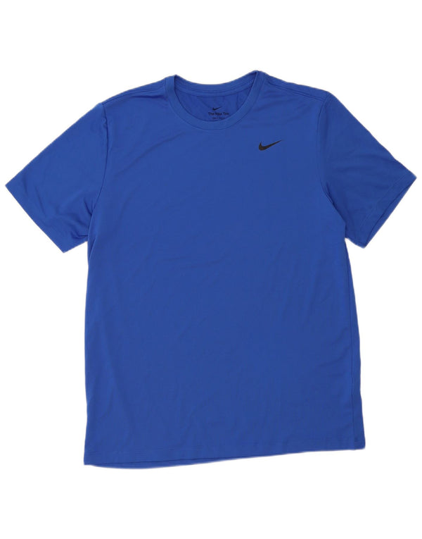 Nike Dri Fit majica kratkih rukava, veliki plavi poliester