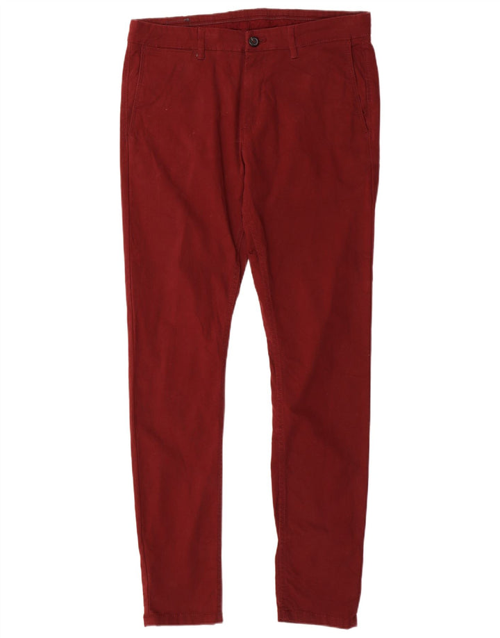 Zara muške uske chino hlače EU 42 srednje W32 L30 kestenjaste boje