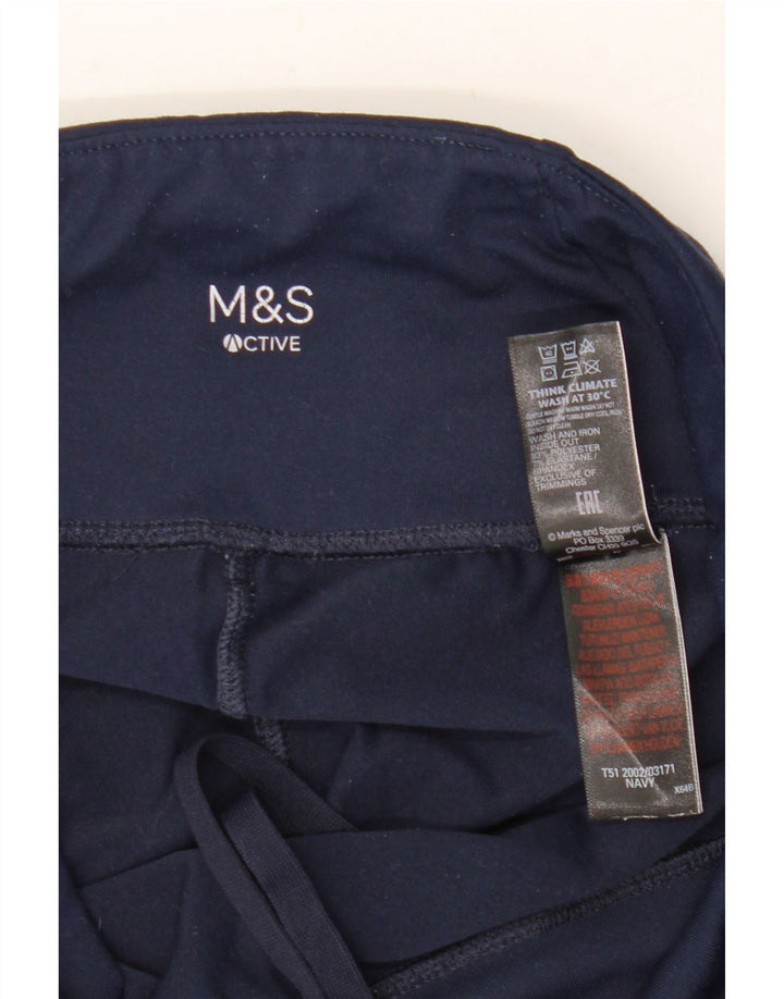 MARKS & SPENCER Ženske tajice UK 12 Medium tamnoplavi poliester