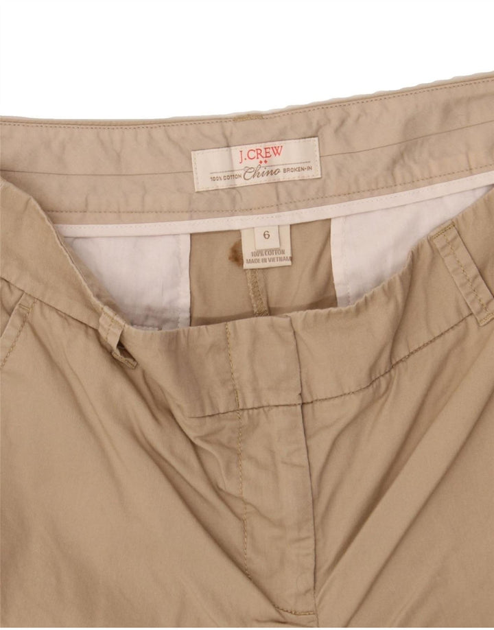 J. CREW Womens Broken In Chino Shorts US 6 Medium W30 Beige Cotton Vintage J. Crew and Second-Hand J. Crew from Messina Hembry 