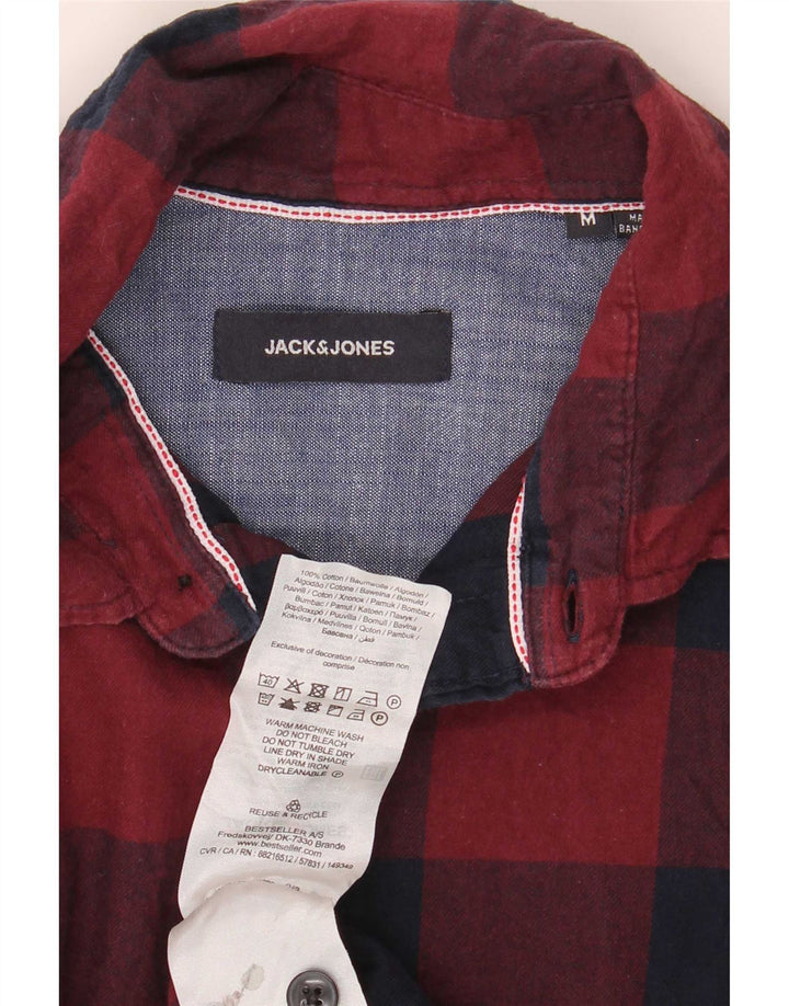 Jack & Jones muška flanelska košulja standardnog kroja srednje crvene pamučne boje
