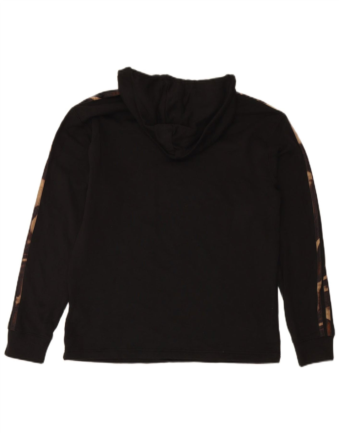 ADIDAS Ženska majica s kapuljačom UK 12/14 srednje crna kamuflažna pamuk