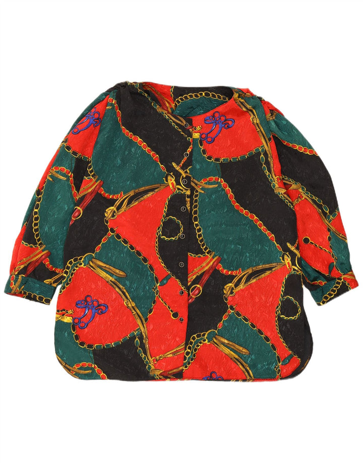 VINTAGE Ženska košulja s apstraktnim uzorkom UK 18 XL Višebojna