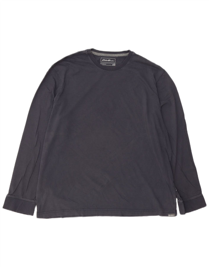 EDDIE BAUER Muška majica dugih rukava XL tamnoplavi pamuk