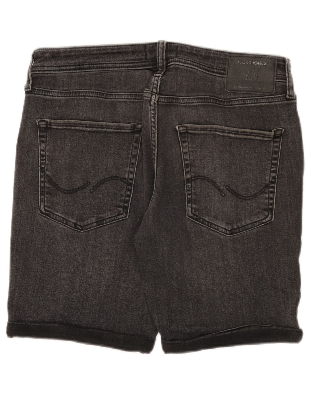 JACK & JONES Muške traper kratke hlače srednje veličine W32 sivi pamuk