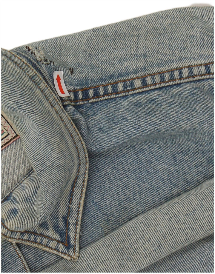 ONYX ženska crop traper jakna UK 14 Srednje plavi pamuk