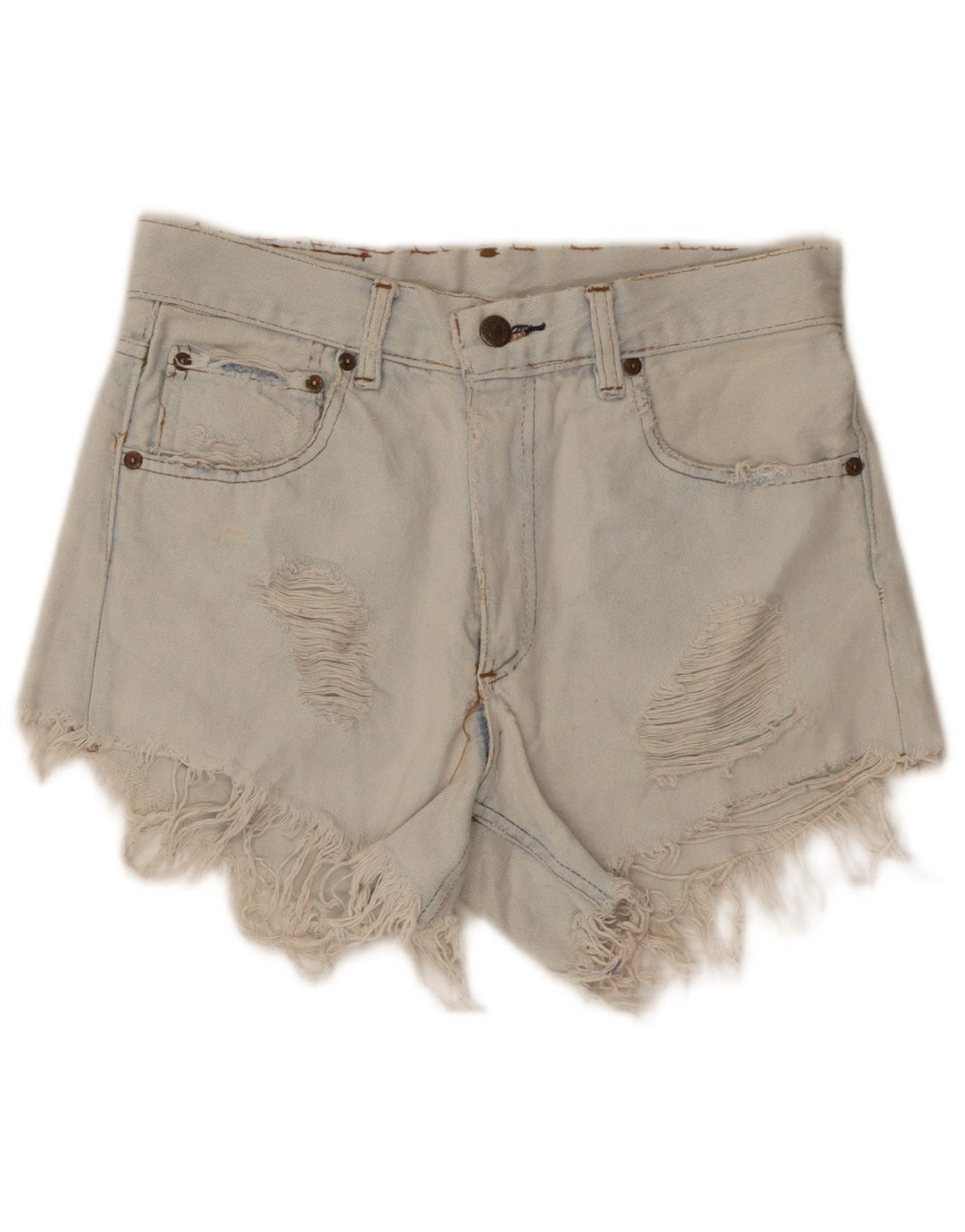 Levi's kratke traper kratke hlače s oštećenim izgledom W28 srednje plave