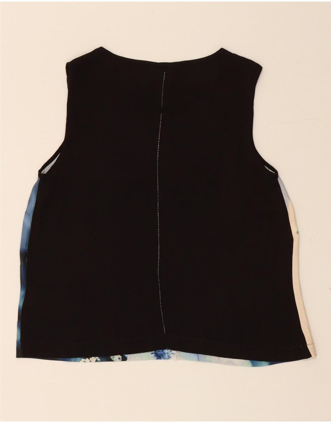 CALVIN KLEIN Ženska skraćena bluza Top UK 10 Mala tamnoplava cvjetna