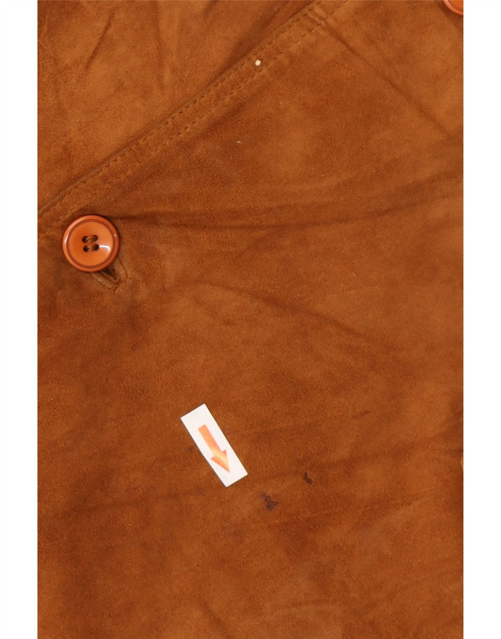 Vintage muška bomber jakna od brušene kože IT 56 3XL od smeđe antilop kože