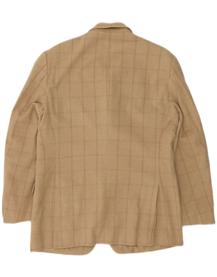 CERRUTI 1881 Muška jakna s 3 gumba UK 38 Srednje bež karirani