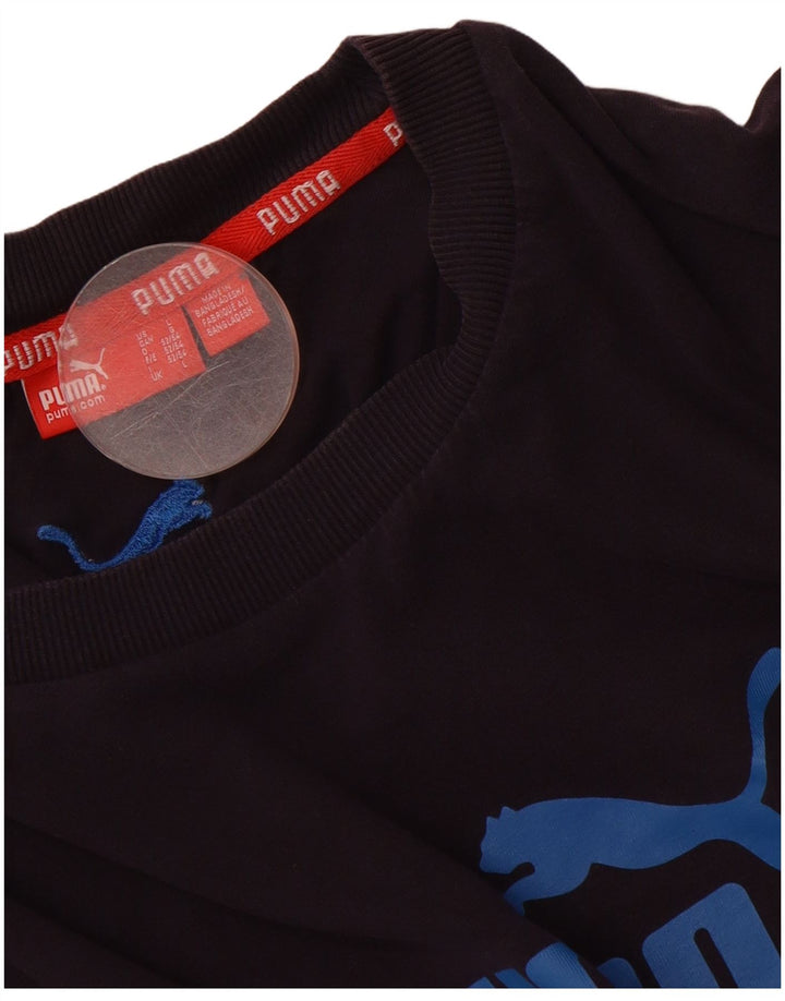 PUMA Mens Graphic T-Shirt Top Large Navy Blue