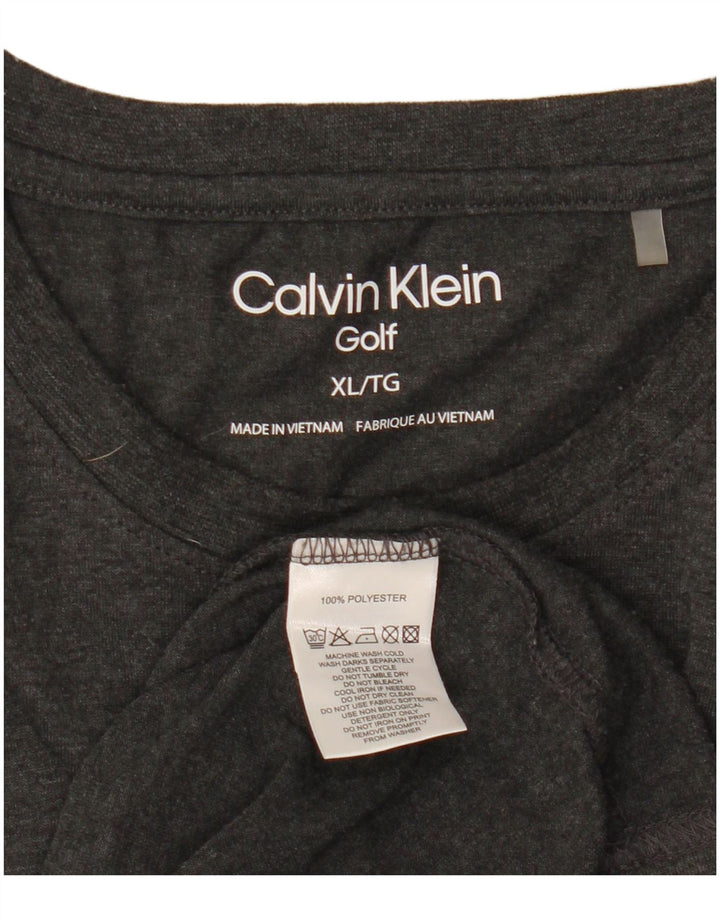 Calvin Klein muška majica kratkih rukava XL sivi poliester