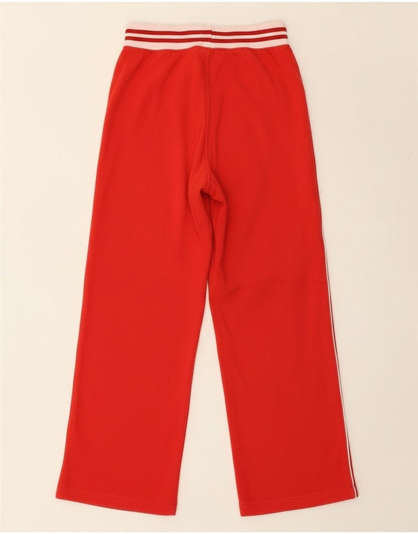 Champion Girls Wide Leg Tracksuit Trousers 11-12 Years  Red Cotton
