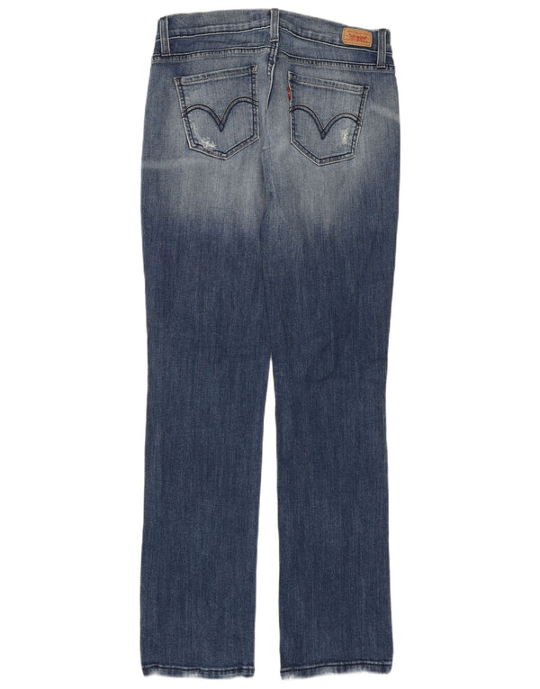 Levi's ženske 504 super niske ravne traperice US 7 srednje W29 L31 plavi pamuk