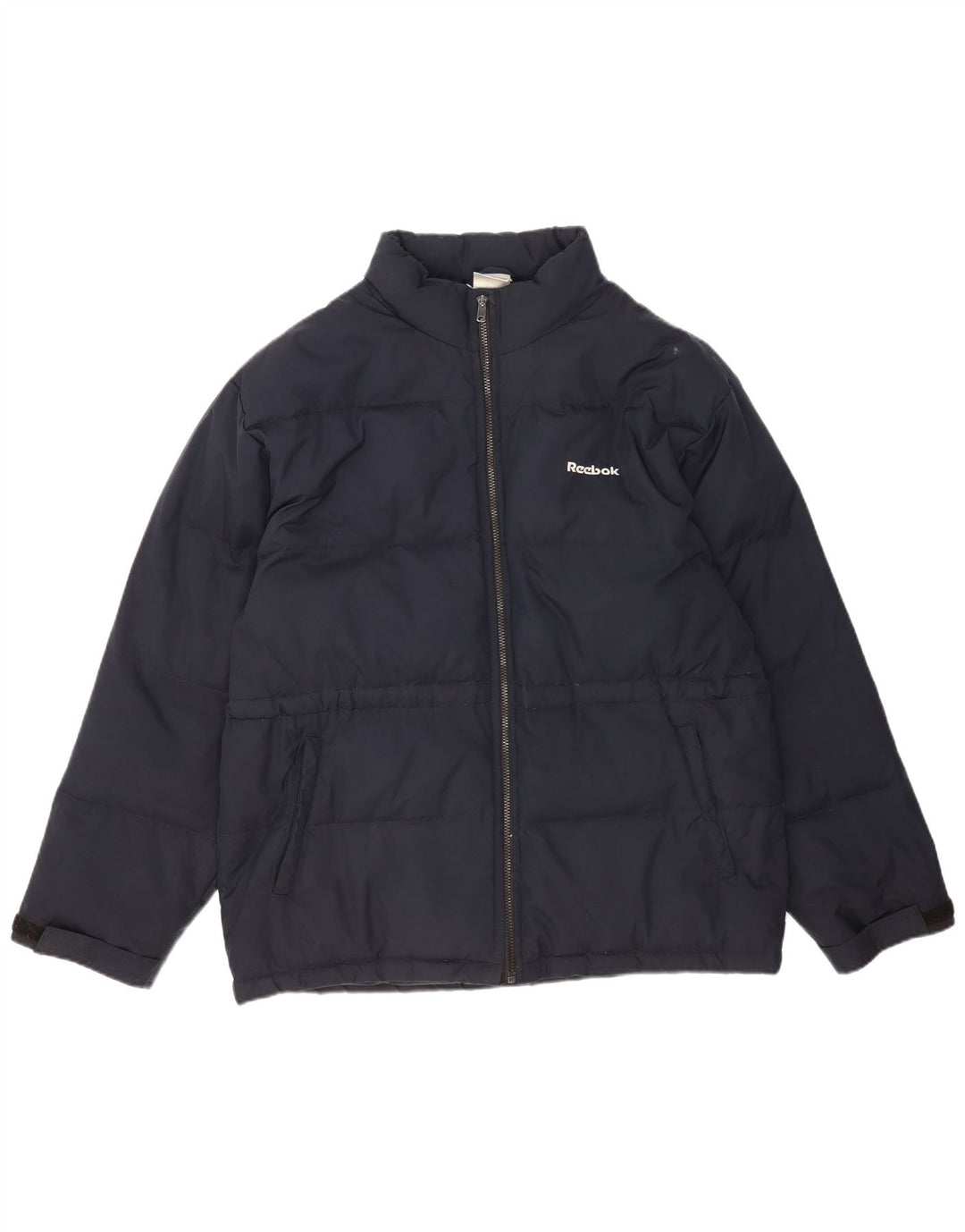 Reebok velika ženska podstavljena jakna UK 16 Large tamnoplavi poliester