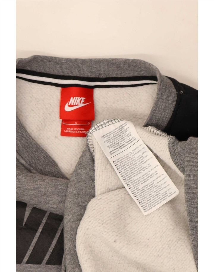 Nike muški džemper s grafičkim motivima, velika siva boja