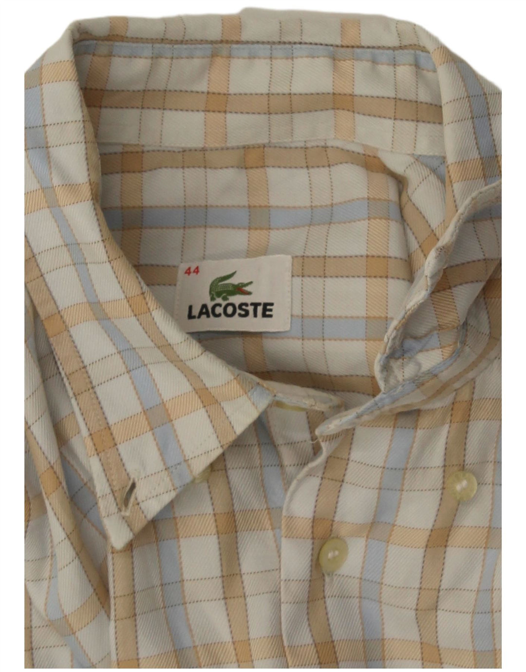 Lacoste muška košulja veličina 44 XL sivo bijela karirana