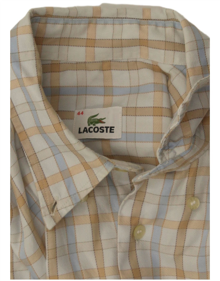 Lacoste muška košulja veličina 44 XL sivo bijela karirana