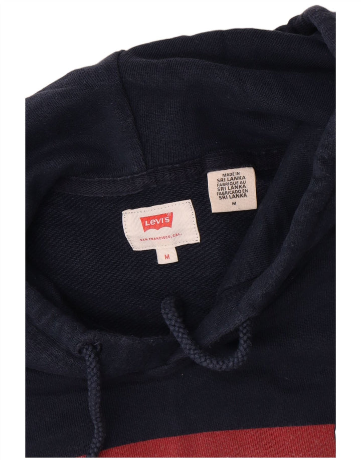 Levi's muška majica s kapuljačom s kapuljačom Srednje tamnoplavi pamuk