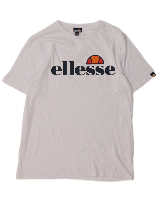 Ellesse Ženska majica kratkih rukava s grafičkim motivima UK 14 Srednje bijeli pamuk