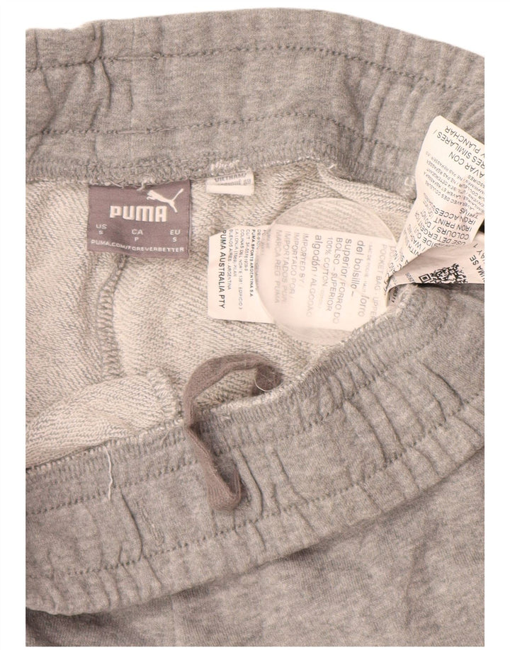 PUMA Muške kratke sportske kratke hlače s grafičkim dizajnom, male, sive pamučne