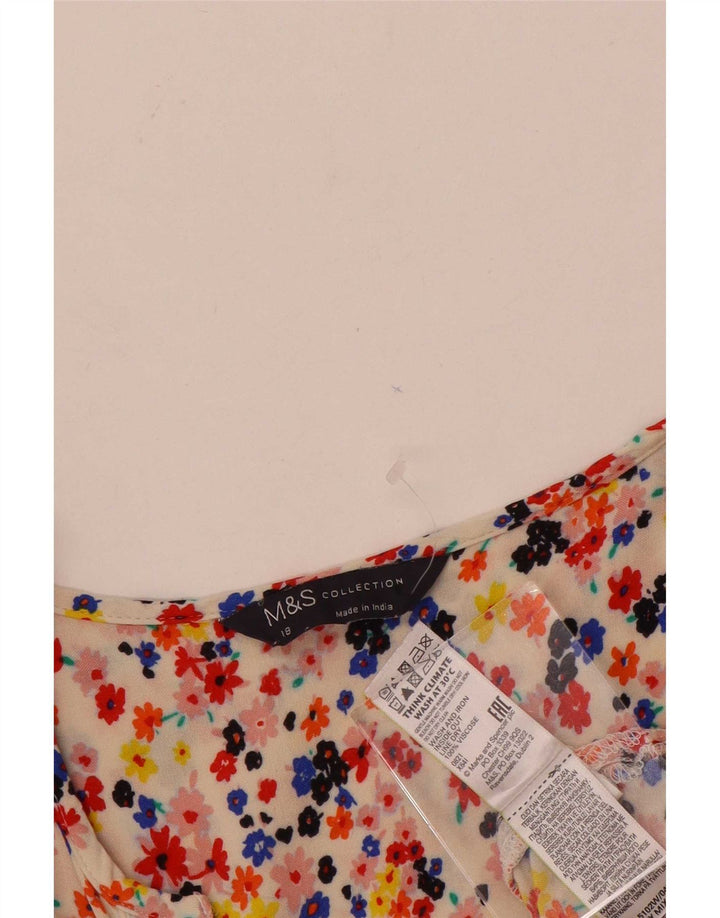 Marks & Spencer Ženska majica s 3/4 rukavima UK 18 XL Višebojna