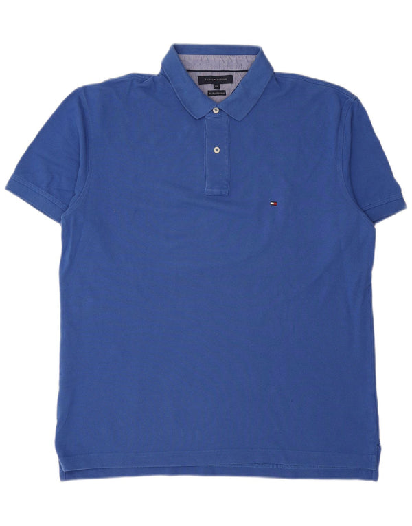 TOMMY HILFIGER Muška polo majica 2XL plavi pamuk