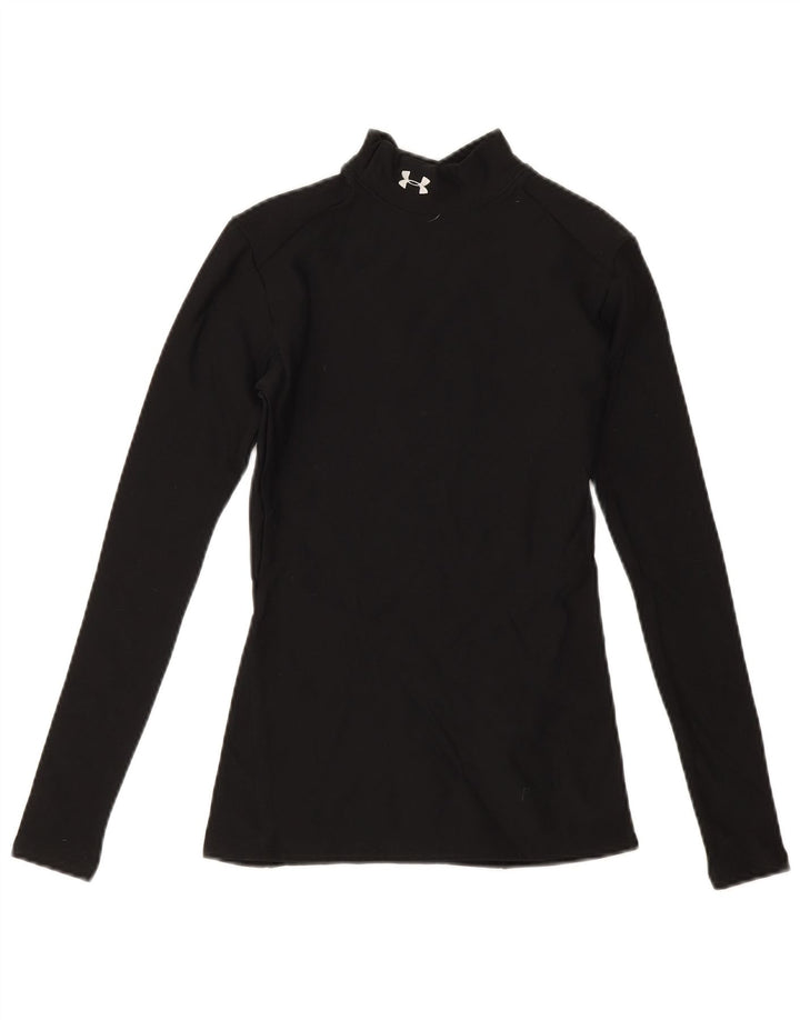 Under Armour Ženska majica dugih rukava UK 10 Mala crna najlon
