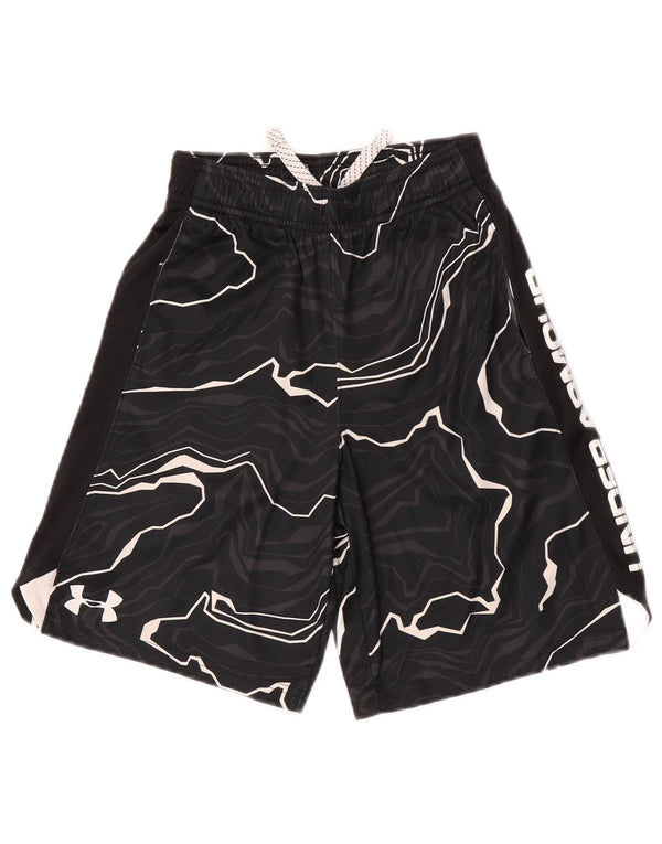 Under Armour Boys Graphic Sport Shorts 7-8 Years Small Black Sports