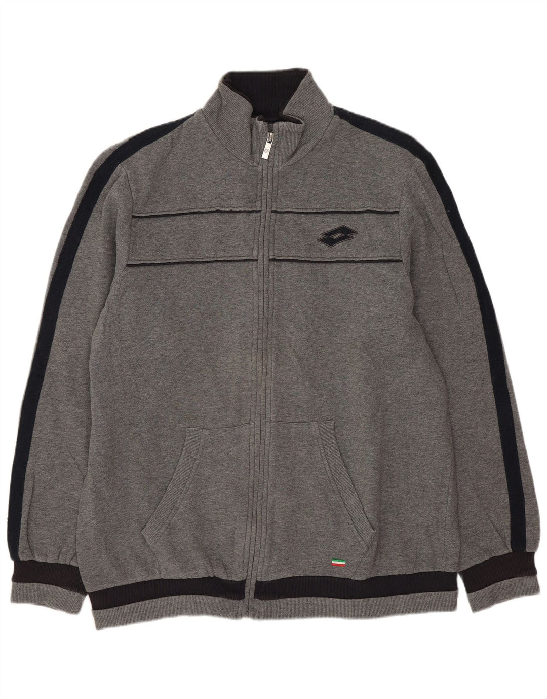 Lotto muška gornja jakna trenirke Veliki sivi pamuk u blokovima boja