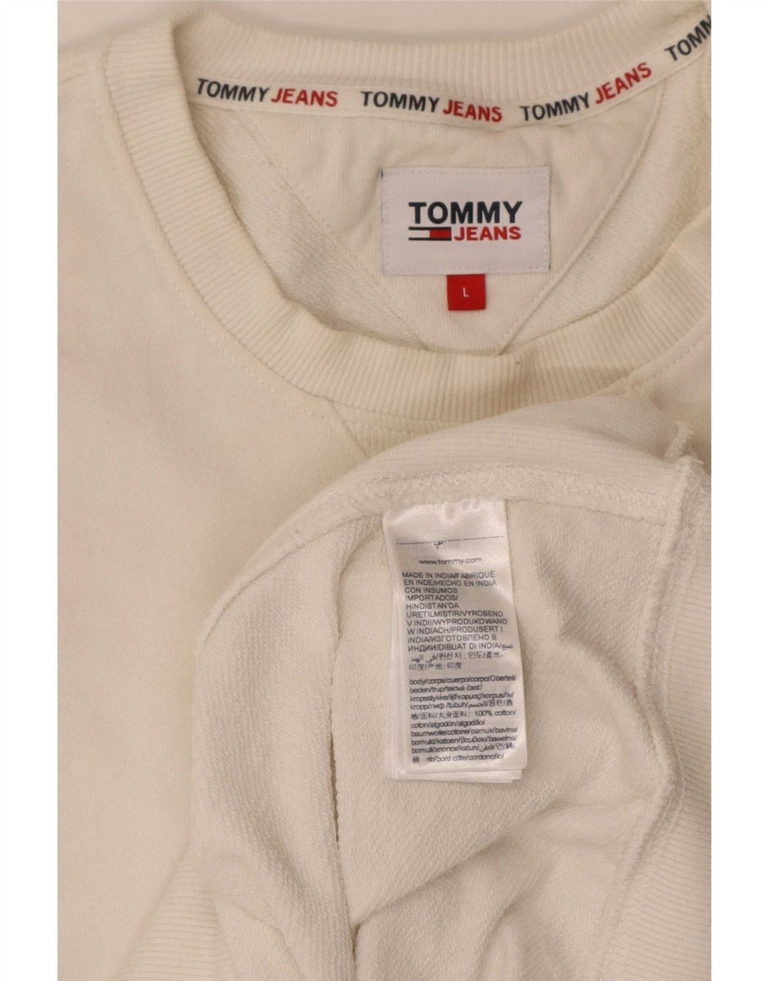 Tommy Hilfiger Muški džemper regularnog kroja Graphic Veliki bijeli