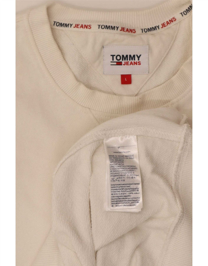 Tommy Hilfiger Muški džemper regularnog kroja Graphic Veliki bijeli
