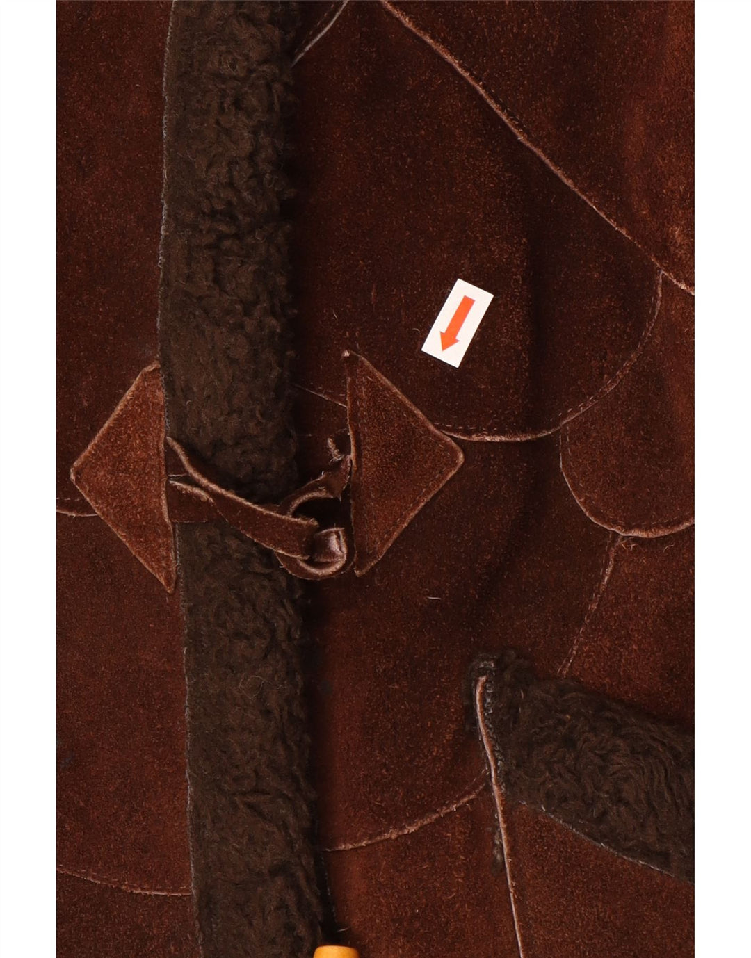 VINTAGE ženska jakna s ovčicama UK 14 Srednje smeđa