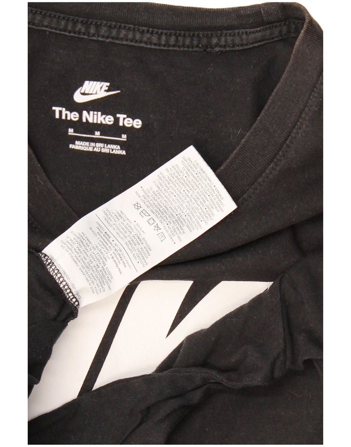 NIKE Muška majica kratkih rukava srednje veličine, crni pamuk
