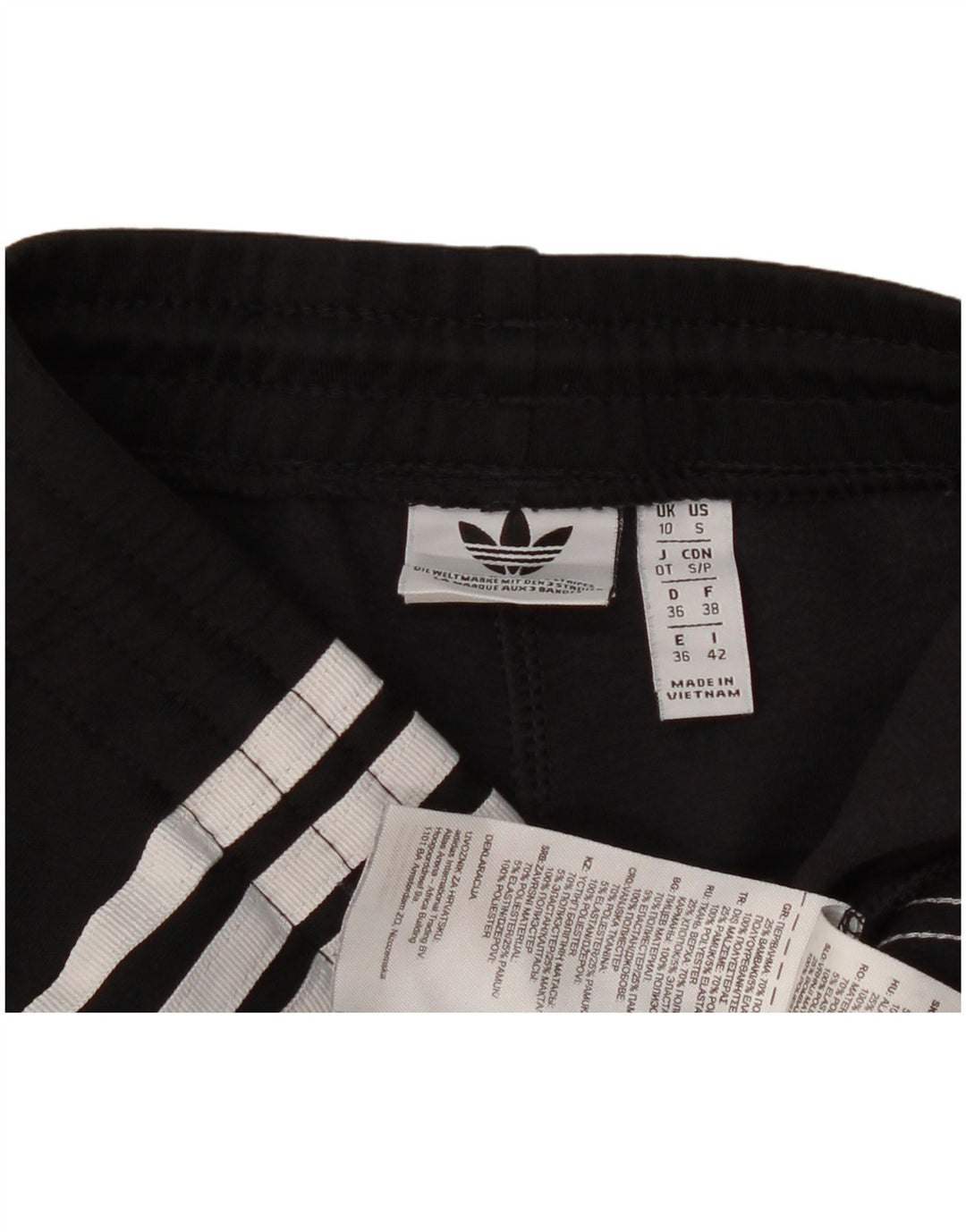 Adidas ženske hlače za trenirku UK 10 male crne poliesterske