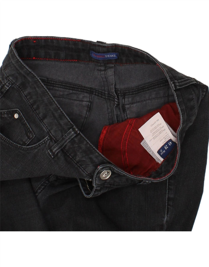 TRUSSARDI Womens Slim Jeans W27 L27 Black Cotton Vintage Trussardi and Second-Hand Trussardi from Messina Hembry 