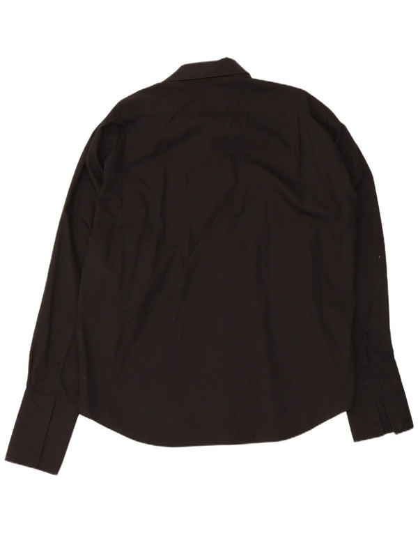 Yves Saint Laurent muška svečana košulja veličina 43 17 XL crni pamuk