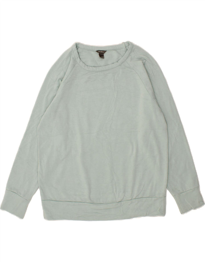 EDDIE BAUER Womens Sweatshirt Jumper UK 14 Medium Blue Polyester Vintage Eddie Bauer and Second-Hand Eddie Bauer from Messina Hembry 