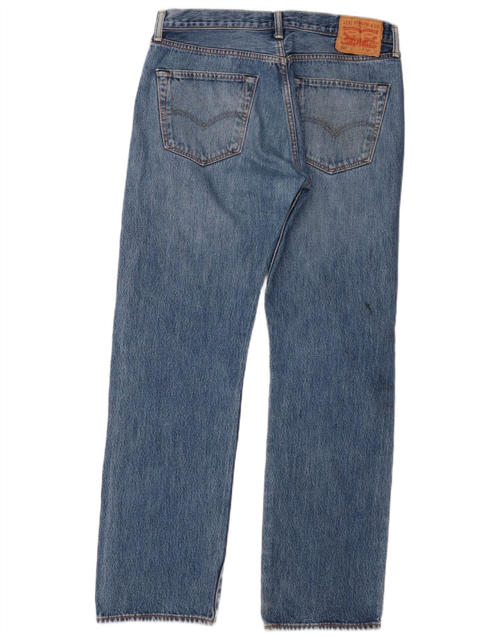 Levi's muške 501 ravne traperice W34 L32 plavi pamuk
