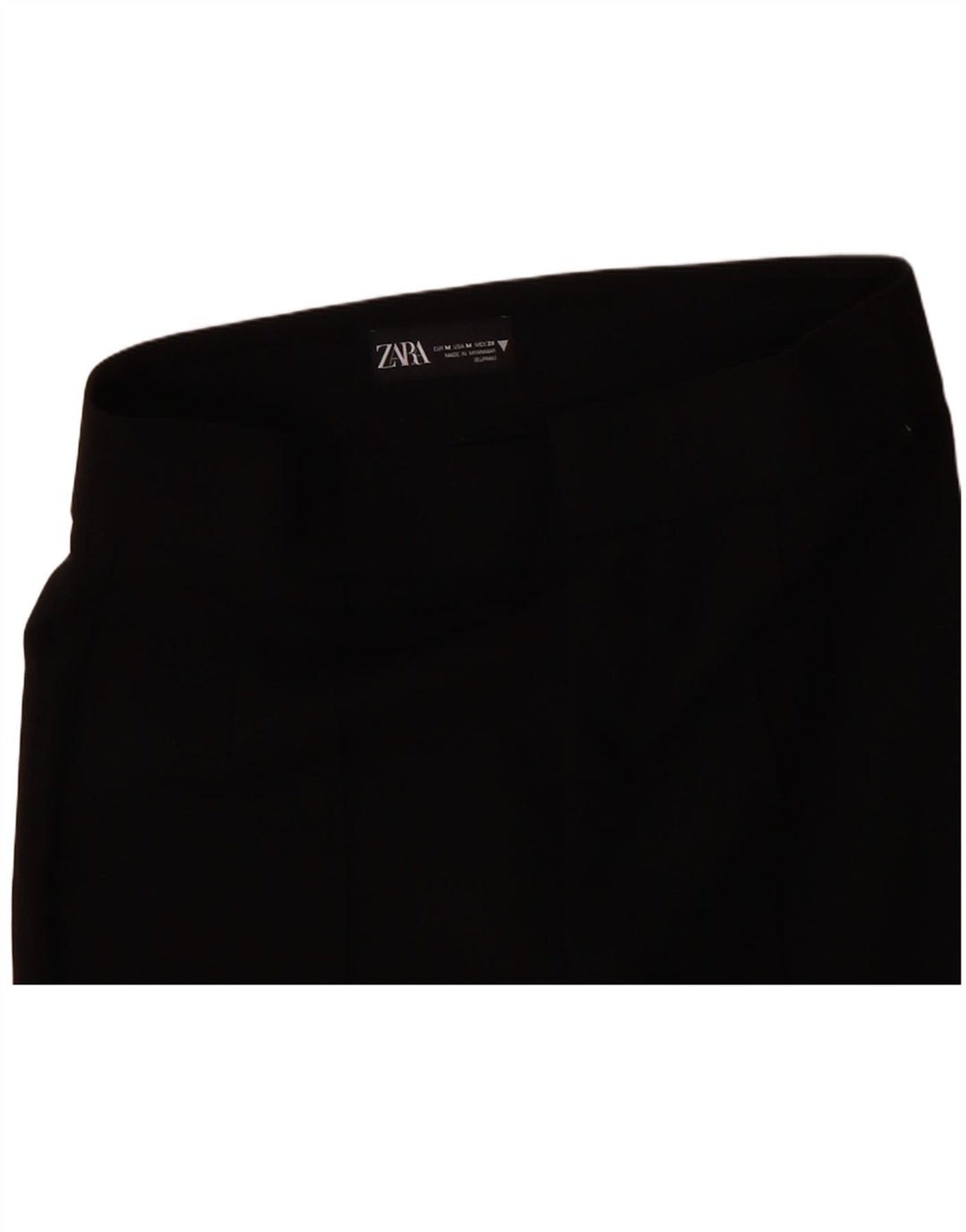 ZARA Womens Bootcut Casual Trousers Medium W28 L27 Black Polyester