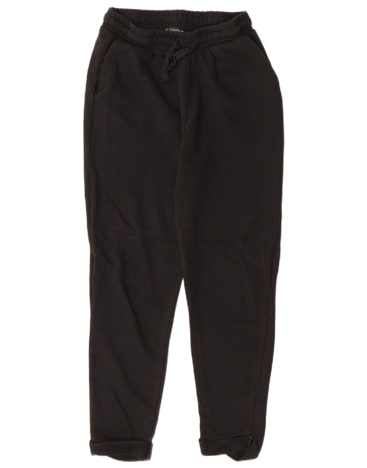Ženska trenirka Zara Joggers UK 12 srednje crni pamuk