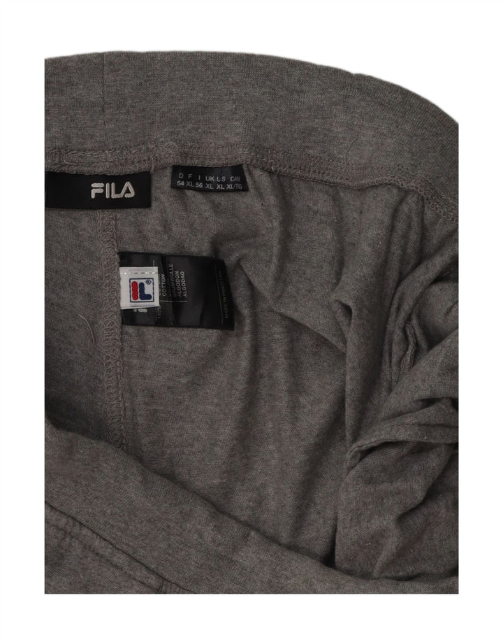 FILA Mens Sport Shorts XL Grey Cotton