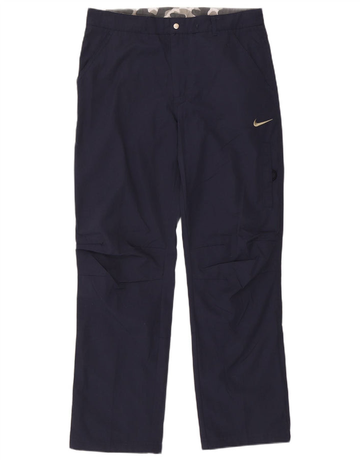 Nike muške ravne chino hlače srednje veličine W30 L29 tamnoplavi poliester