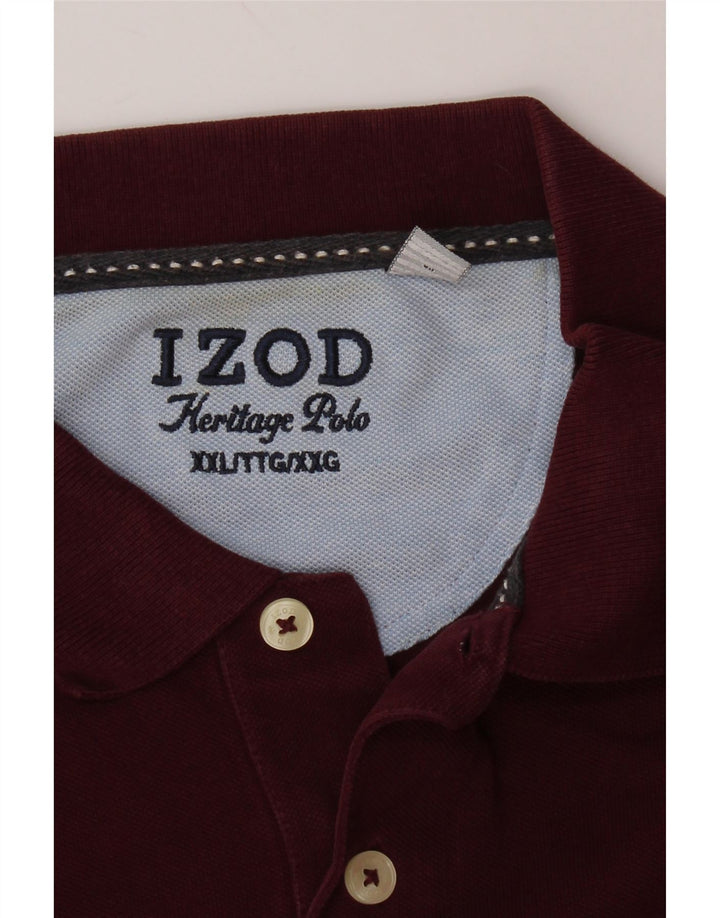IZOD Muška Herritage Fit polo majica 2XL Bordo