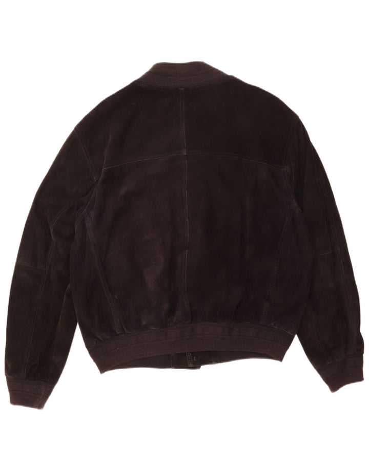 Vintage muška bomber jakna od brušene kože IT 50 Large Black