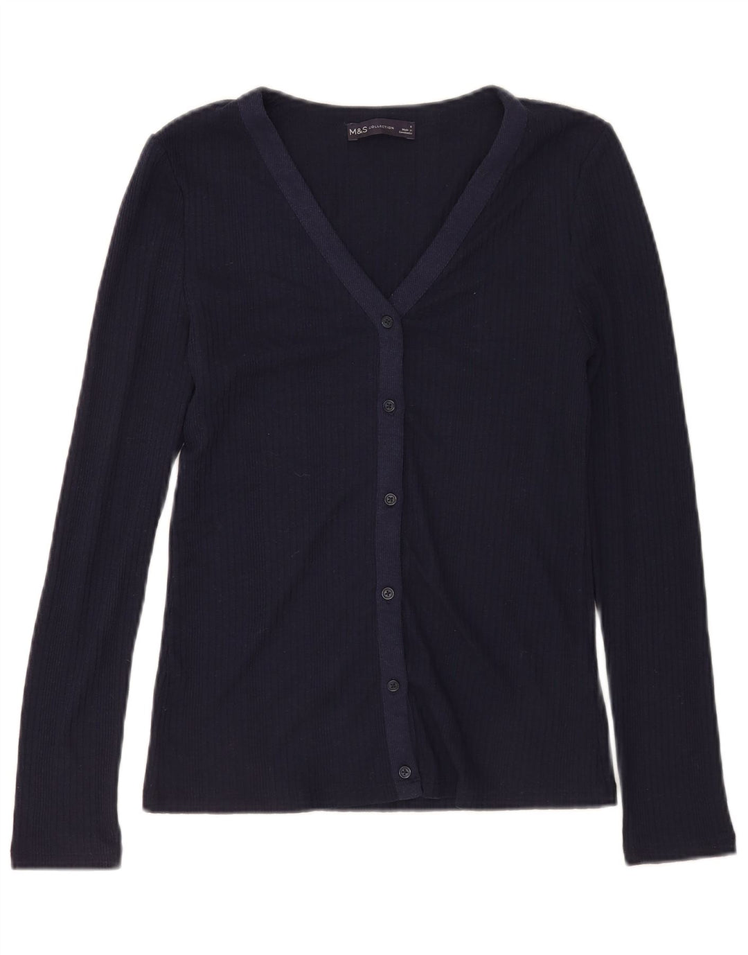 Marks & Spencer ženska košulja bluza UK 8 Mala tamnoplava poliester