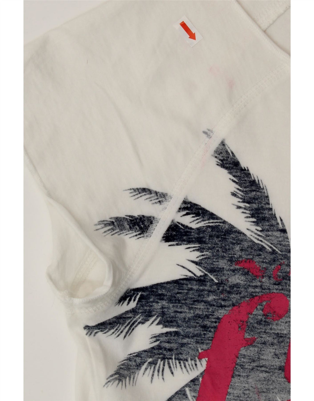 NIKE Womens Graphic T-Shirt Top UK 14/16 Large White Cotton Vintage Nike and Second-Hand Nike from Messina Hembry 