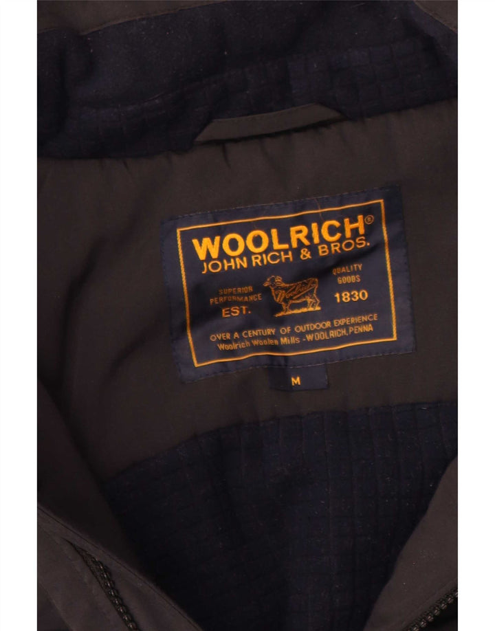 Woolrich muška bomber podstavljena jakna s kapuljačom UK 38 srednje crna