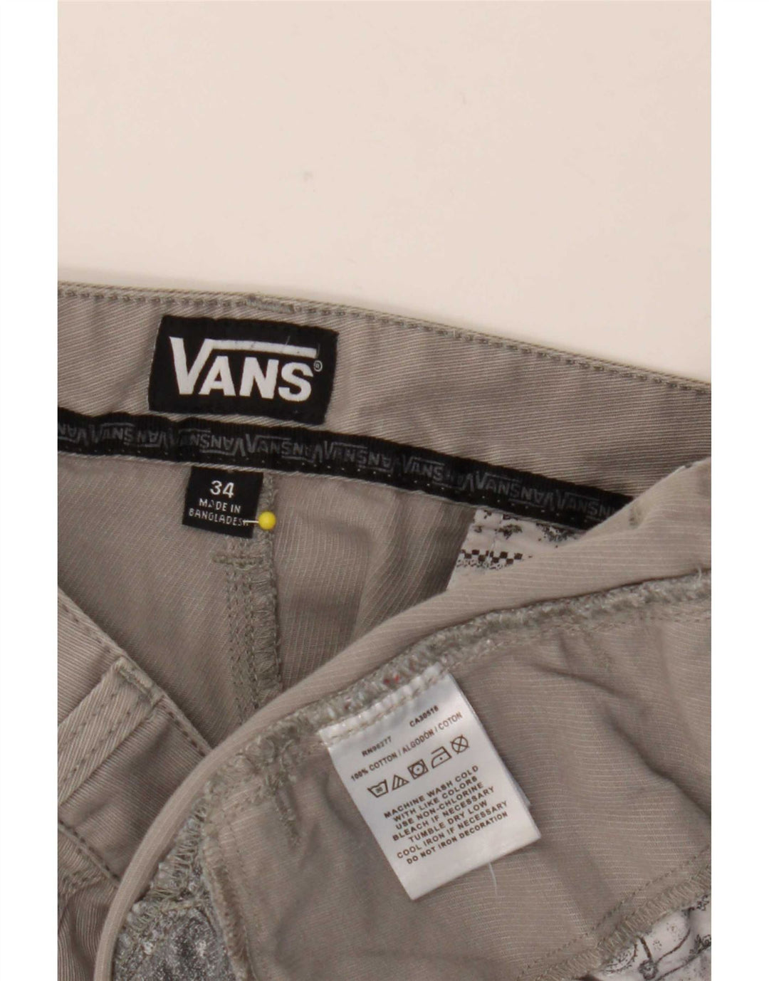 Vans muške ležerne kratke hlače W34 veliki sivi pamuk