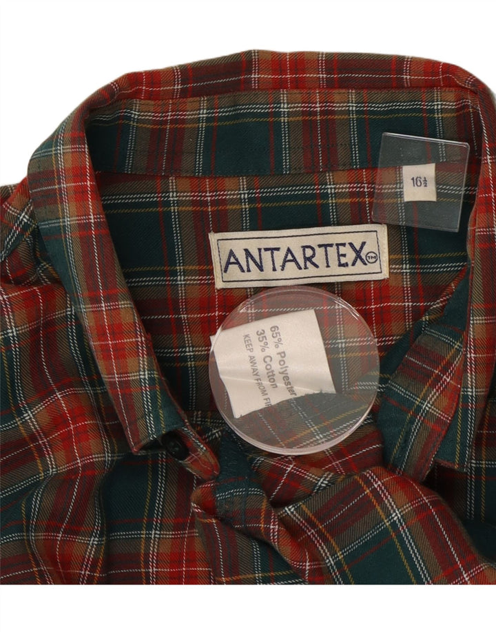 Antartex muška košulja od flanela veličine 16 1/2 veliki zeleni karirani poliester